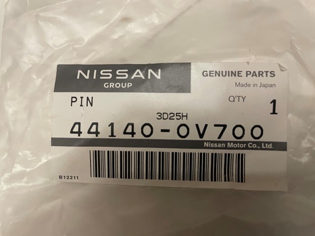 NISSAN 441400V700 Направляющая суппорта переднего верхняя в наличии Ужгород