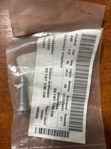 Болт натяжителя цепи ГРМ 01125E6041 RENAULT