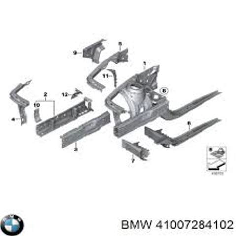 Телевизор правый 41007284102 BMW