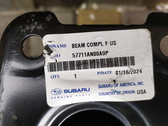SUBARU 57711AN00A9P Усилитель бампера переднего в наличии Черновцы