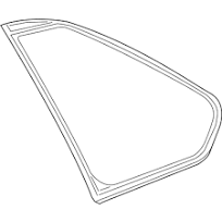 Стекло багажного отсека, правое 627100R090 TOYOTA