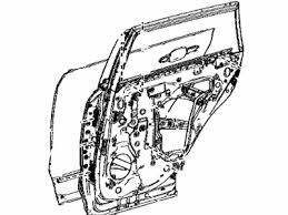 Дверь пассажирская задняя правая 6700342191 TOYOTA
