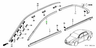 Молдинг двери передней правой верхний 72425SEA003 HONDA