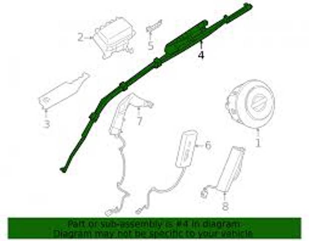 Подушка безопасности, сбоку левая 985P16RR8A NISSAN