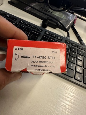 714780STD Вкладыши шатунные купить Николаев