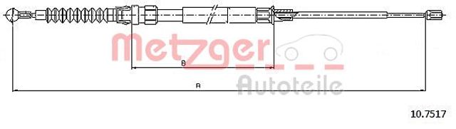 Тормоз стояночный 107517 METZGER