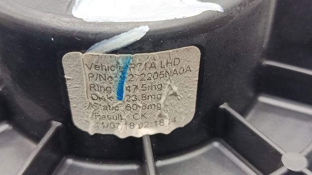 NISSAN 272205NA0A Вентилятор печки в наличии Украина