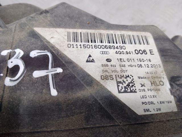 Правая блок фара 4G0941044E VAG