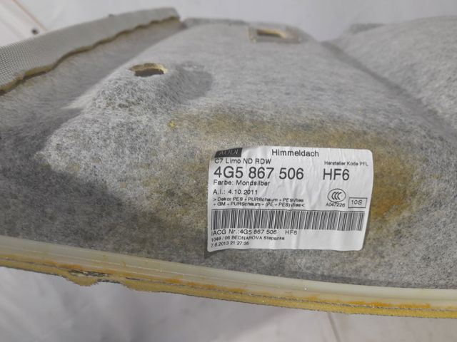 VAG 4G5867506HF6 Обивка крыши (потолок) в наличии Кривой Рог
