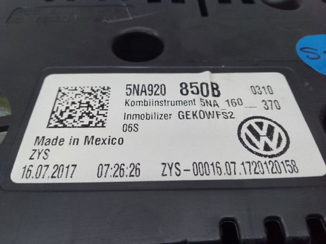 Приборная доска 5NA920850B VAG