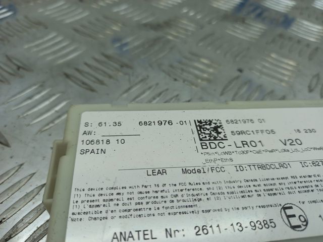 Блок управления комфортом 61355B5D695 BMW