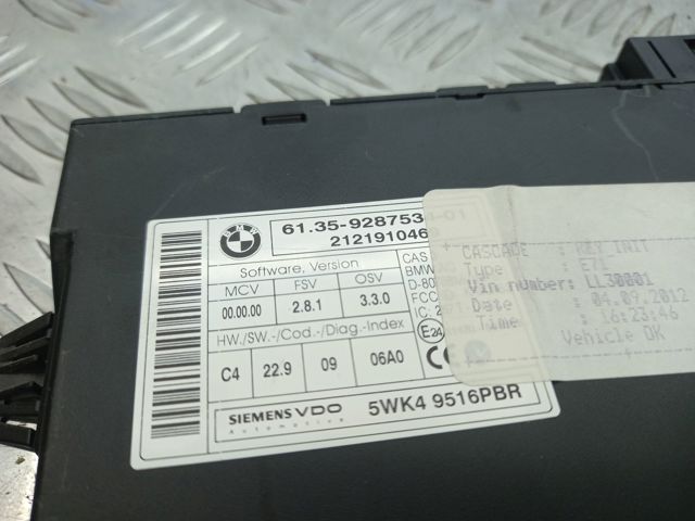 Блок управления комфортом 61359287534 BMW