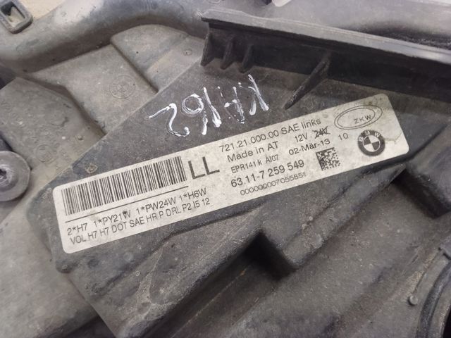 63117259549 BMW Левая фара купить в Кривой Рог