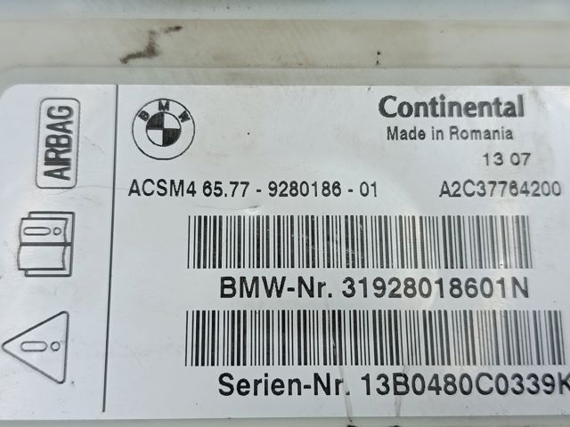 Модуль-процессор управления подушкой безопасности (ЭБУ AIRBAG) 65777911607 BMW