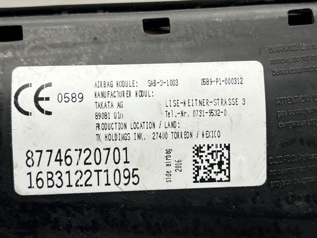 72127467207 Подушка безопасности (AIRBAG) спинки сиденья левого купить Киев