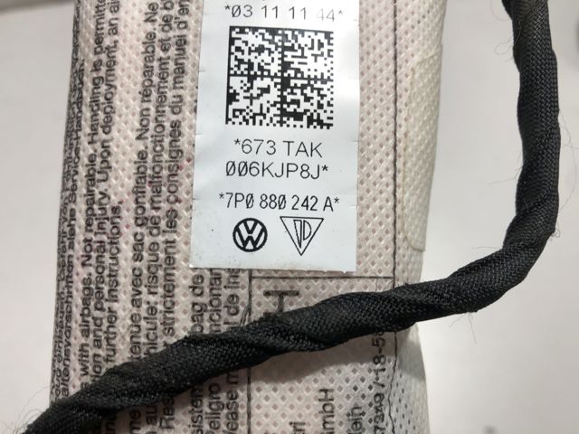 VAG 7P0880242A Подушка безопасности (AIRBAG) спинки сиденья правого в наличии Киев