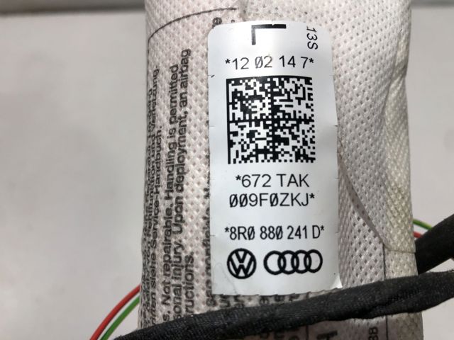 8R0880241D VAG Подушка безопасности (AIRBAG) спинки сиденья левого купить в Запорожье
