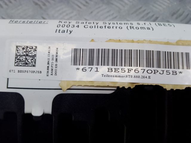 8T0880204B Подушка безопасности (AIRBAG) пассажирская купить Львов
