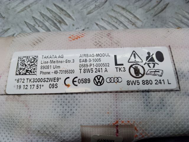 Подушка Айрбег спинки сидения левого 8W5880241L VAG