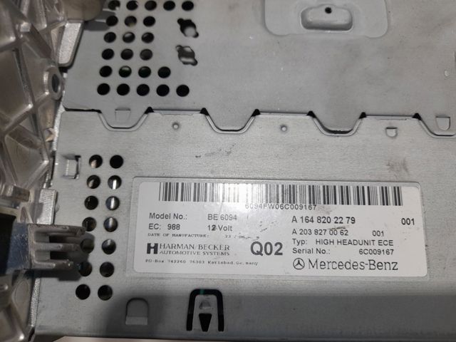 Магнитола (радио AM/FM) A1648202279 MERCEDES