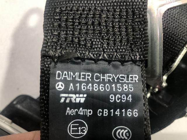 A1648601585 MERCEDES Ремень безопасности задний левый купить в Одесса