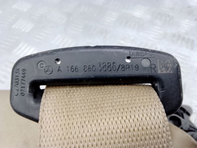 A1668603886 MERCEDES Ремень безопасности купить в Павлоград