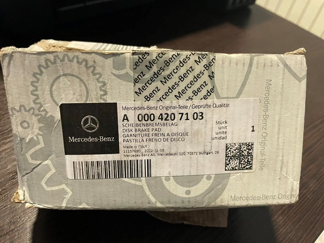 A0004207103 MERCEDES Колодки тормозные задние дисковые купить в Николаев
