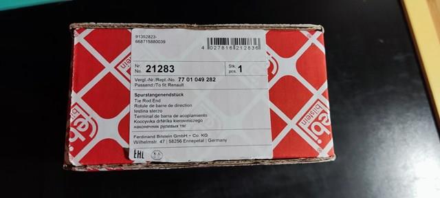 Наружный наконечник рулевой тяги 21283 FEBI