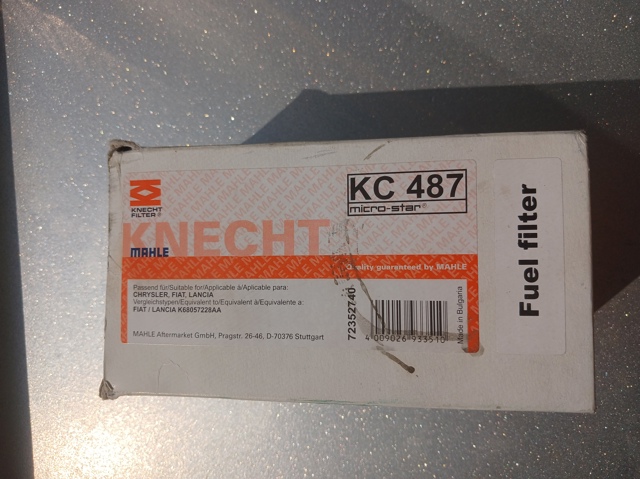 Фильтр-отстойник топлива грубой очистки KC487 MAHLE