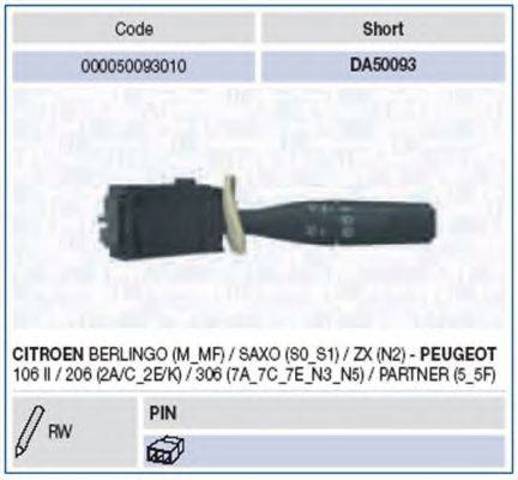 Переключатель подрулевой, правый 000050093010 MAGNETI MARELLI