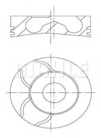 Поршень в сборе 0010100 MAHLE