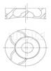 Поршень в комплекте на 1 цилиндр, 3-й ремонт (+0,60) 0101502 MAHLE