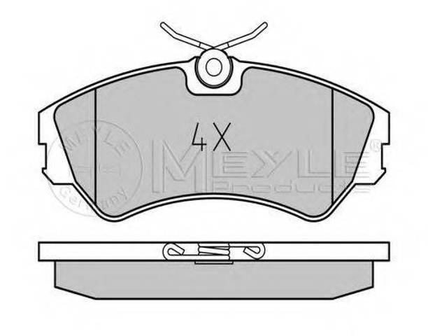 Колодки тормозные дисковые комплект 0252012419 MEYLE