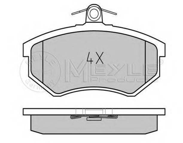 Передние тормозные колодки 0252066919 MEYLE