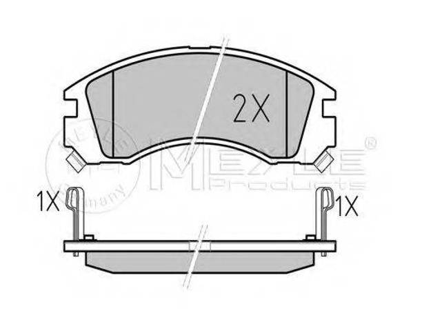 Тормозные колодки 0252136315W MEYLE