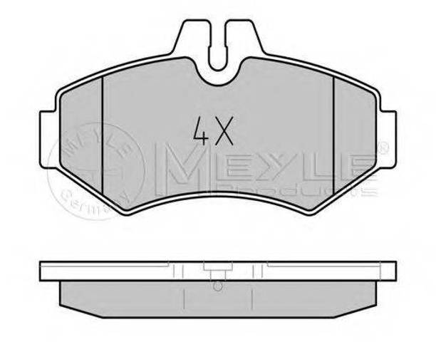 Задние колодки 0252302118PD MEYLE