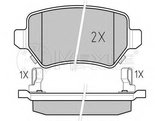 Колодки дисковые  0252341715W MEYLE
