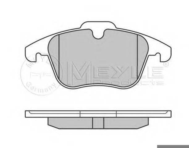 Колодки тормозные передние дисковые 0252412319 MEYLE