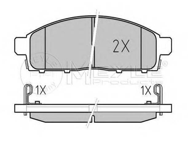 Тормозные колодки 0252452916W MEYLE