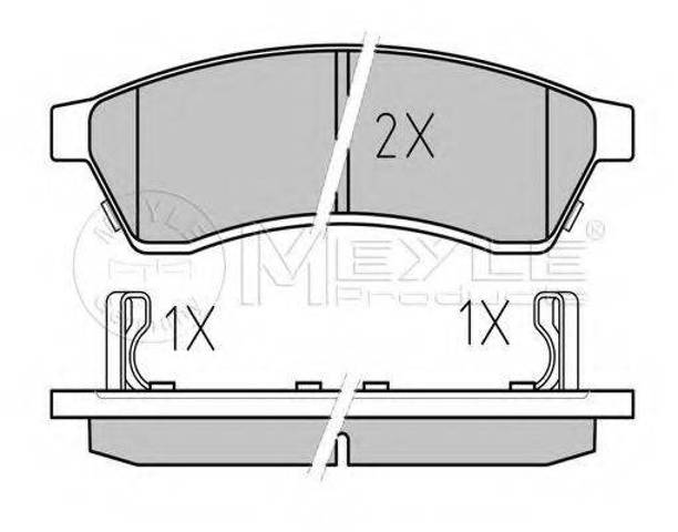 Колодки дисковые  0252474414W MEYLE