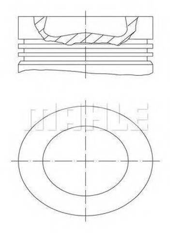 Поршня, 2-й ремонт 028PI00121002 MAHLE