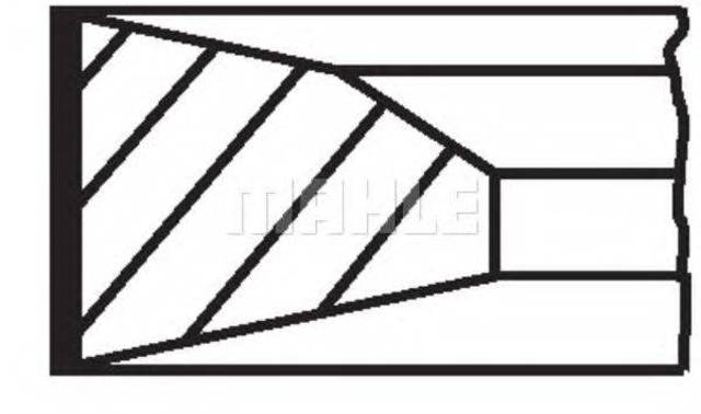 Кольца поршневые STD на 1 цилиндр 03843N0 MAHLE
