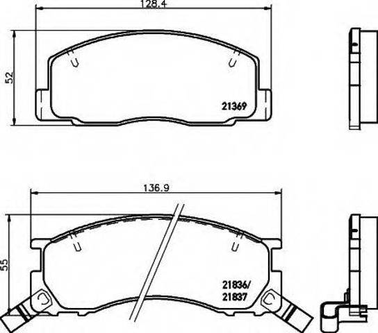Колодки передние 0446528171 TOYOTA