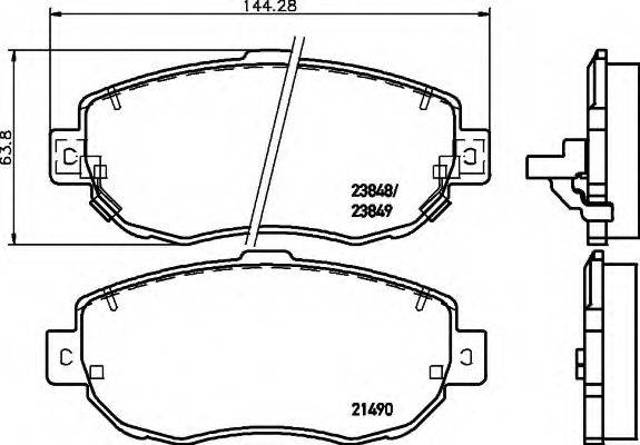 Передние тормозные колодки 0446530320 TOYOTA