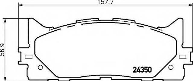 TOYOTA 0446533450 Колодки тормозные передние дисковые в наличии Чернигов