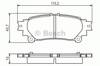 Комплект задних колодок Lexus RX 350/450H