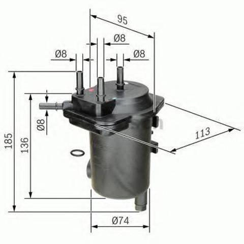 Фильтр тонкой очистки топлива 0450907011 BOSCH