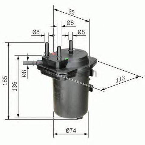 Фильтр топливный 0450907014 BOSCH