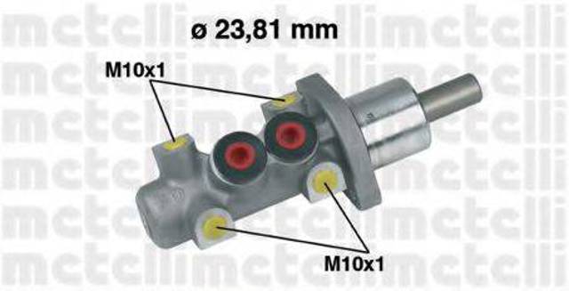 Цилиндр тормозной, главный 050247 METELLI