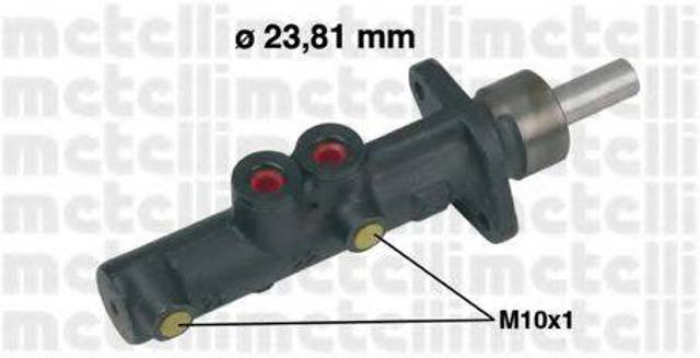 Цилиндр тормозной, главный 050308 METELLI